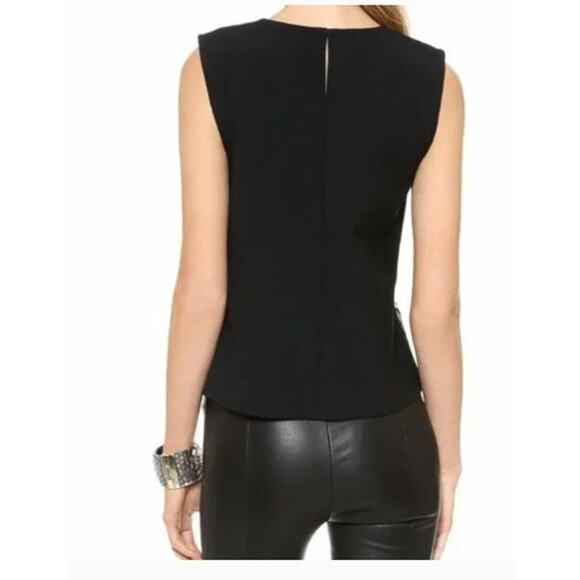 Diane Von Furstenburg Betty Black Lace Floral Knit Top Size US 14 - Picture 5 of 12